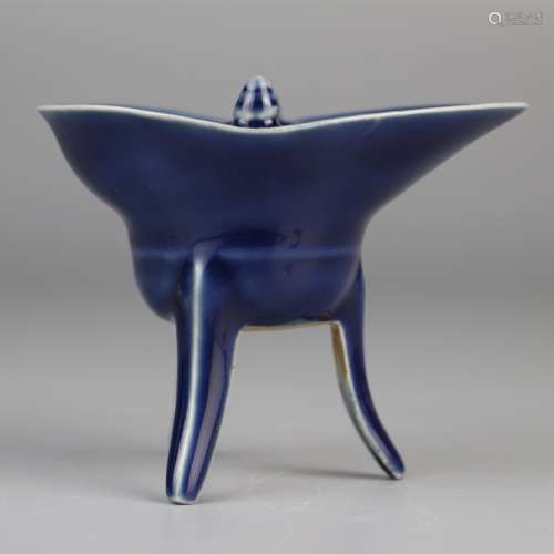 Blue glaze Goblet of Yuan Dynasty