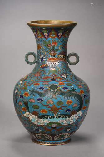 ANCIENT CHINESE CLOISONNE AMPHORAE
