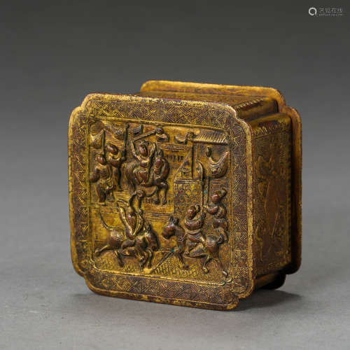 SQUARE BOX MADE BY THE QING COURT MANUFACTURING OFFICE