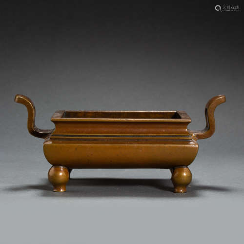 ANCIENT CHINESE COPPER INCENSE BURNER