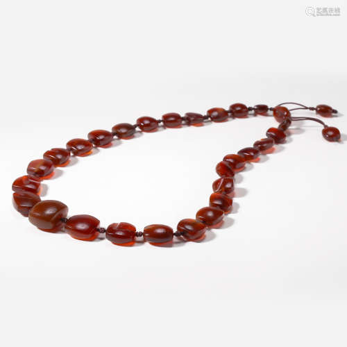 LIAO DYNASTY, A GROUP OF CHINESE AGATE BEADS