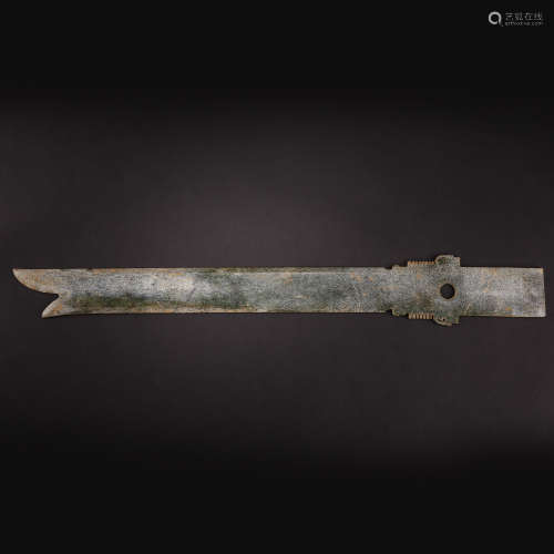 ANCIENT CHINESE HETIAN JADE SWORD