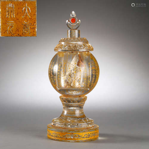 ANCIENT CHINESE CRYSTAL RELIC BOTTLE