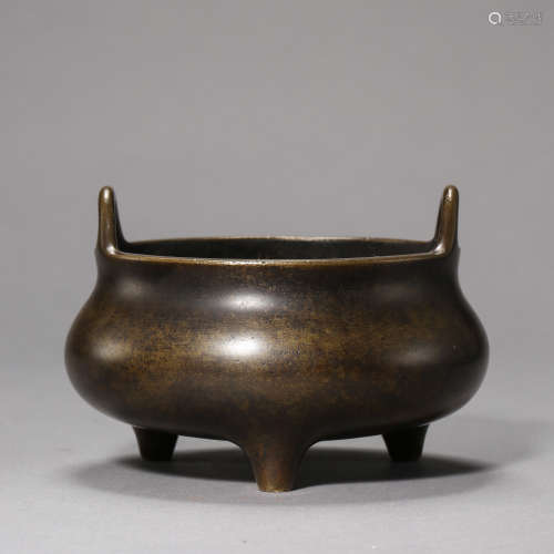 QING DYNASTY, CHINESE COPPER CENSER