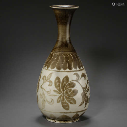 ANCIENT CHINESE CIZHOU KILN PORCELAIN VASE