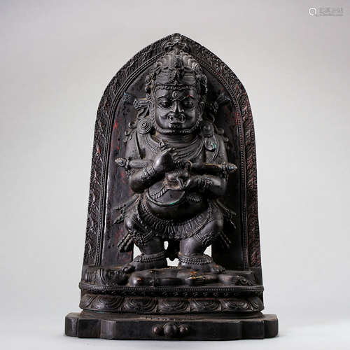 ANCIENT TIBETAN BRONZE BUDDHA STATUE