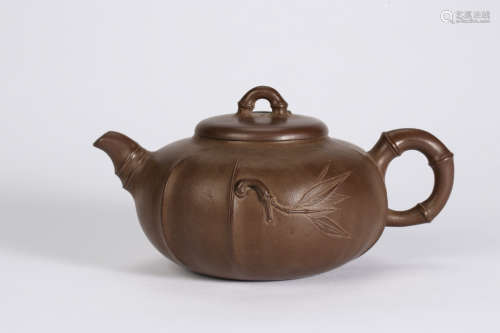 CHINESE ANCIENT BAMBOO TEAPOT