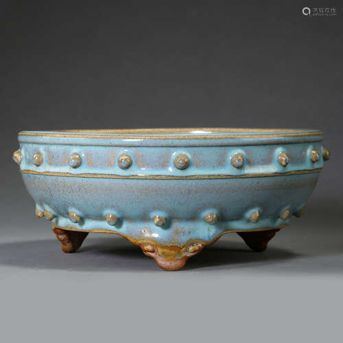 ANCIENT CHINESE JUN KILN PORCELAIN CENSER