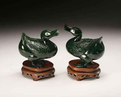 Chinese Spinach Ducks, Pair