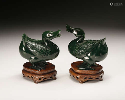 Chinese Spinach Ducks, Pair