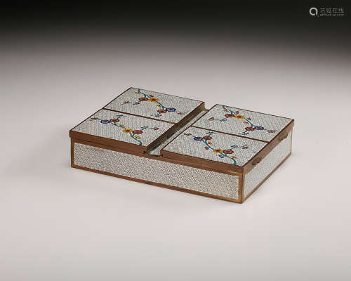 Chinese Cloisonne Jewelry Cover Box