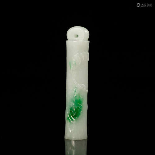 Chinese Jadeite Official Hat Feather Holder