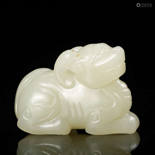 Chinese White Jade Beast