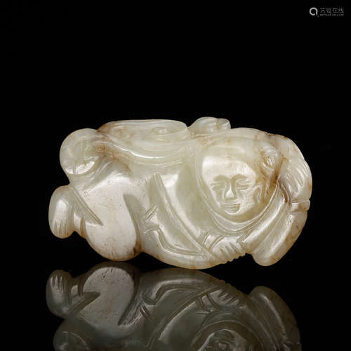 Chinese White Jade Boy