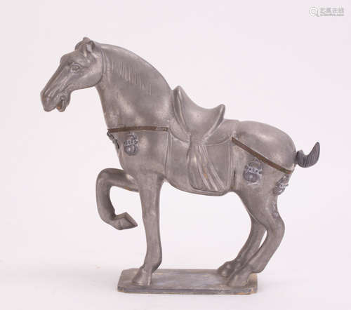 CHINESE PEWTER HORSE