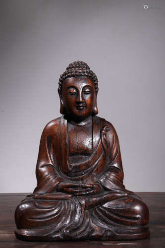 Chinese Agarwood Carved Amitayus