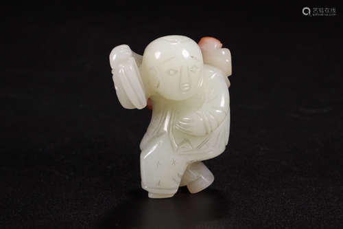 Chinese White Jade Boy