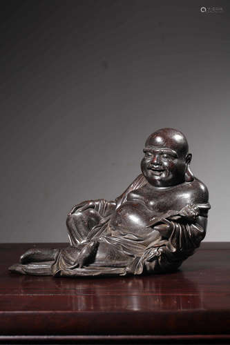 Chinese Sandalwood Carved Hotei