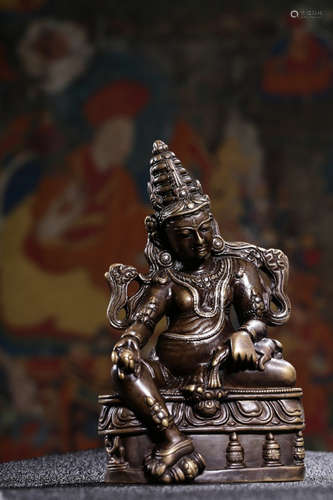 Chinese Bronze Figure Of Jambhala, 19th C.