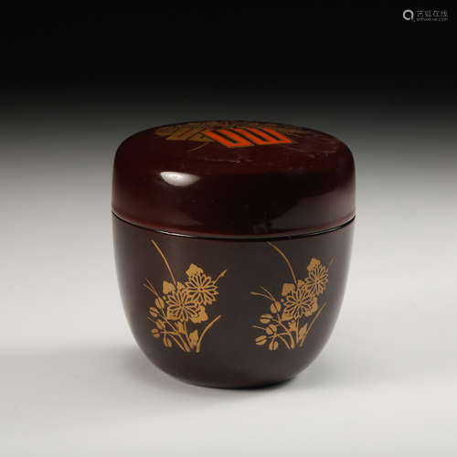 Chinese Lacquer Wood Cover Bowl