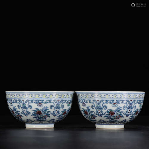 Chinese Blue White Foliage Porcelain Bowl