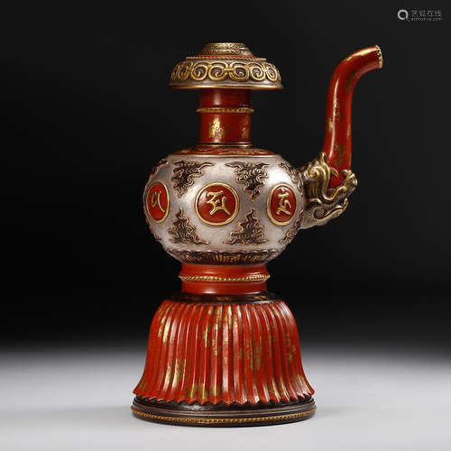 Chinese Famille Rose Porcelain Water Pitcher