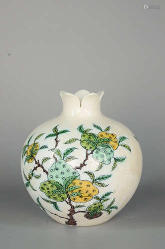 Chinese Famille Verte Porcelain Vase