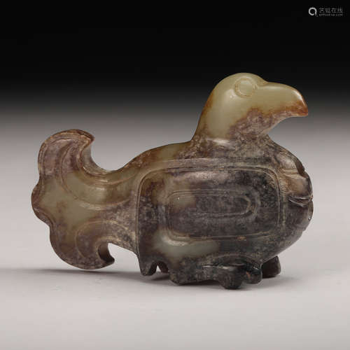 Chinese Archaistic Jade Bird