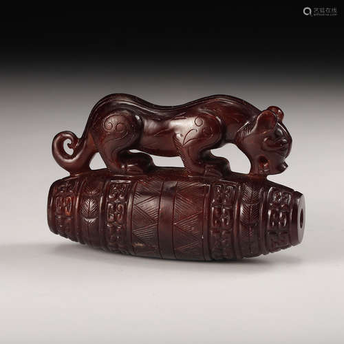 Chinese Archaistic Jade Beast Pendant