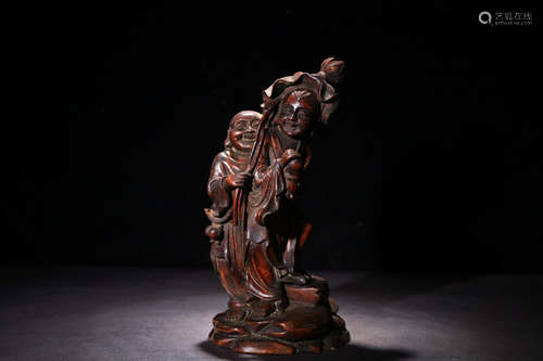 Chinese Agarwood Carved Immortals