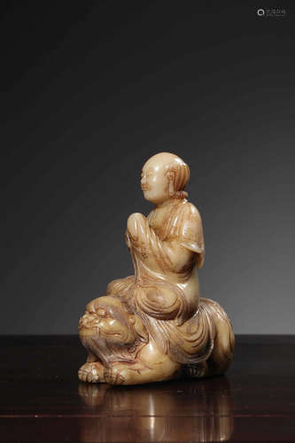 Chinese Soapstone Carved Lohan