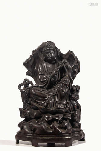 Chinese Agarwood  Carved Guanyin