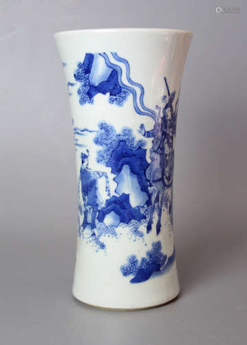 CHINESE Blue White Porcelain Gu Vase