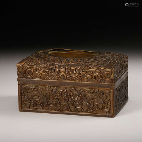 Chinese Copper Cover Box