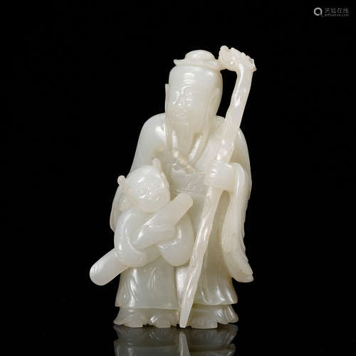 Chinese White Jade Figurine