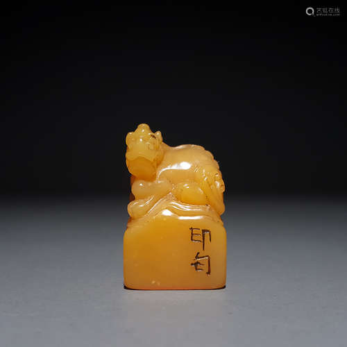 Chinese Soapstone Foolion Seal