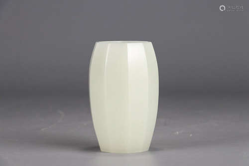 Chinese White Jade Vase