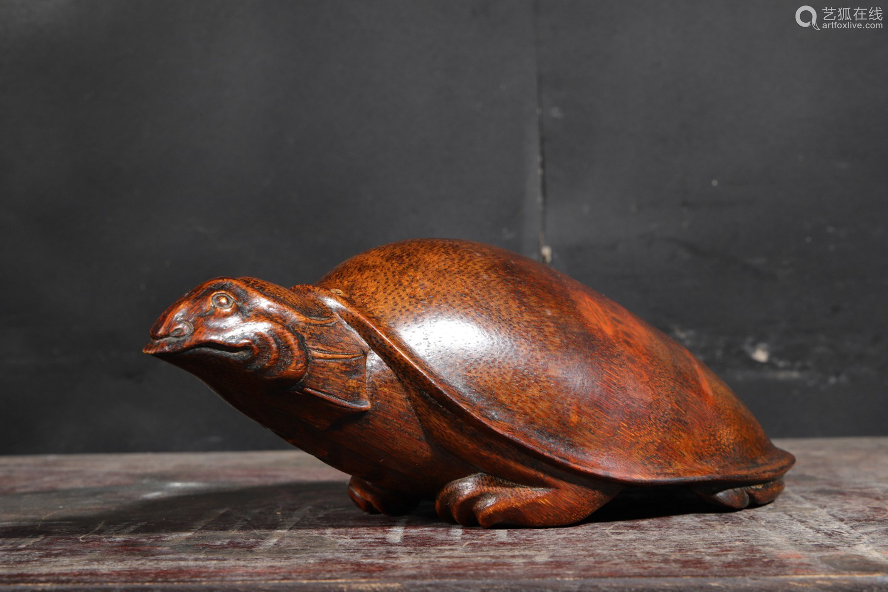 Chinese Bamboo Carved Turtle－【Deal Price Picture】