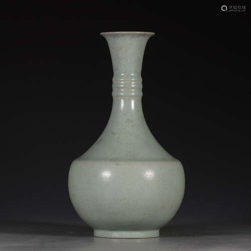 Chinese Ru Yao Style Porcelain Vase, Marked