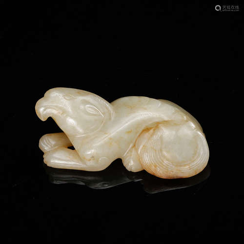 Chinese Archaistic Jade Bird