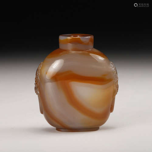 Chinese Agate Snuff Bottle