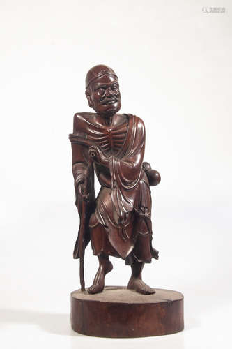 Chinese Huangyang Wood Carved Immortal