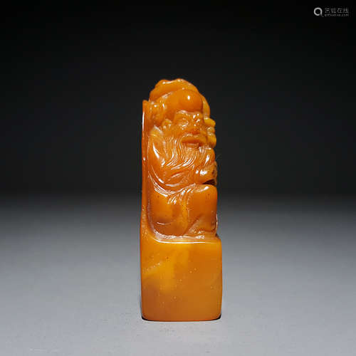 Chinese Yellow Soapstone Seal