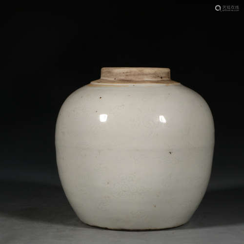 Chinese Pale Glazed Porcelain Jar