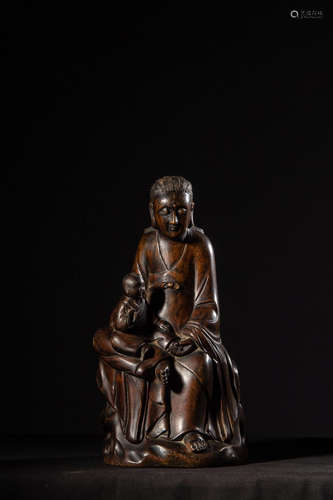 Chinese Agarwood Carved Guanyin