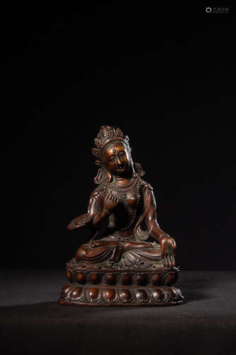 Chinese Agarwood Carved Tara