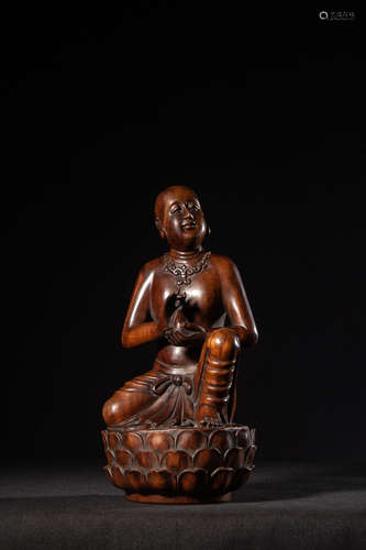 Chinese Huali/Hardwood Carved Lohan