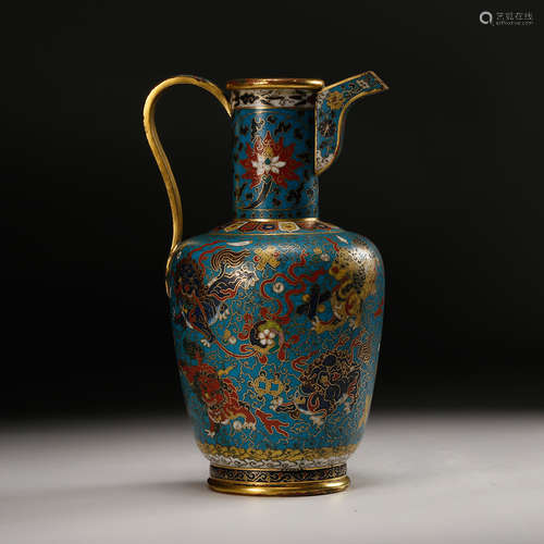 Chinese Cloisonne Water Pitcher