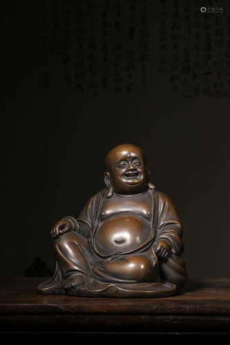 Chinese Bronze Figure Of Hotei