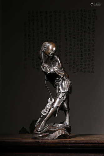 Chinese Bronze Figure Of Liuhai